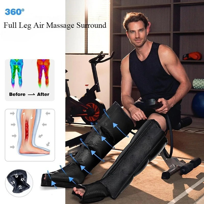 Air Pressure Deep Leg Massager Relaxation Calf With Remote Control