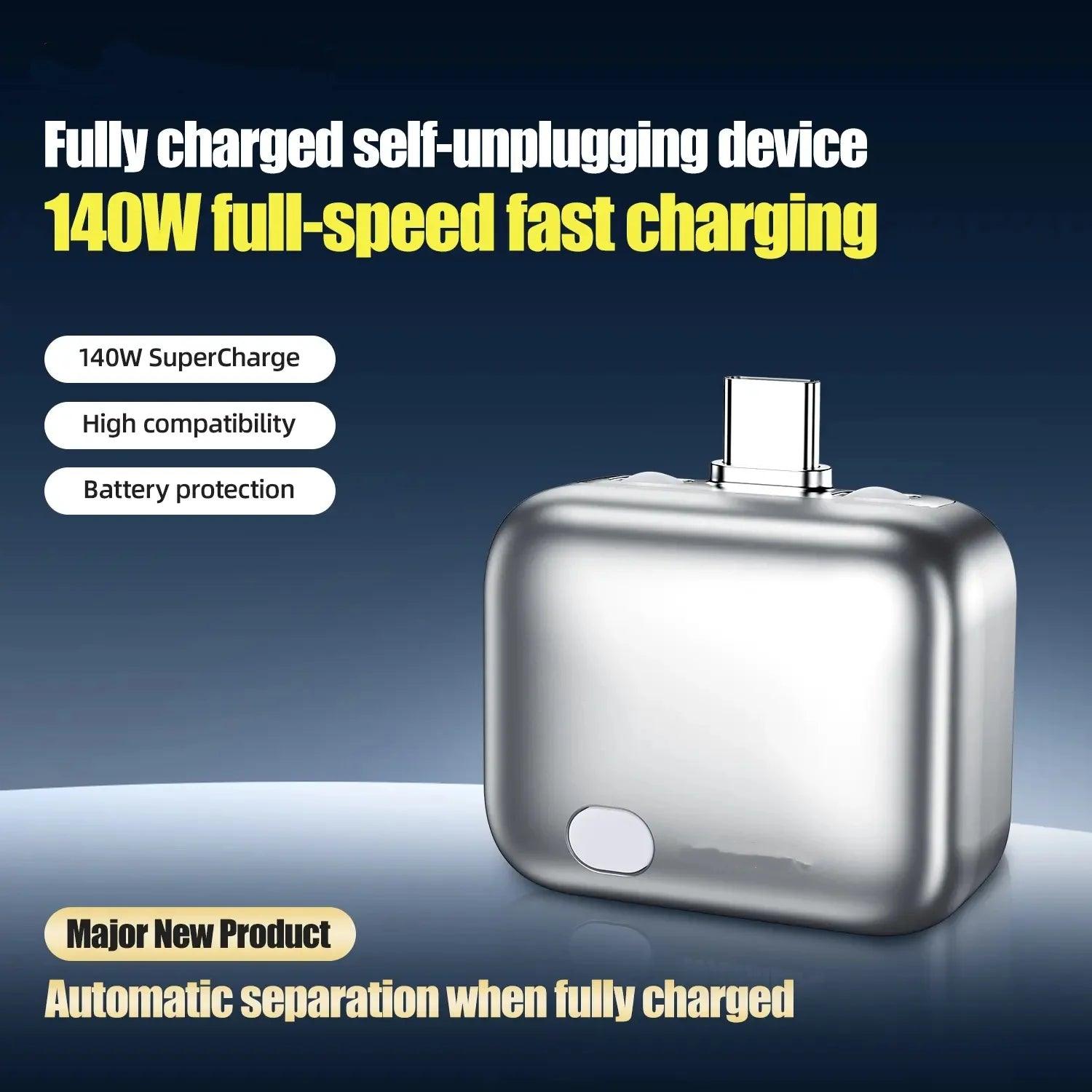 New Sayante Type-C 140W Physical-Disconnect Battery Guard Anti-Overcharge Protection for Safe Overnight Charging Smart Auto Stop Charging
