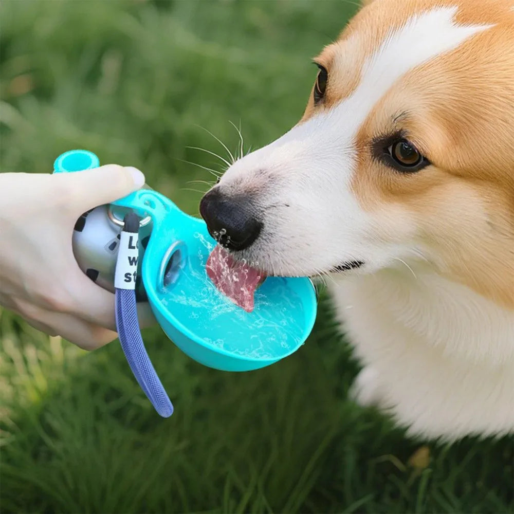 New Sayante Pet Water Bottle Removable Silicone Bowl Leak-Proof for Outdoor Activities
